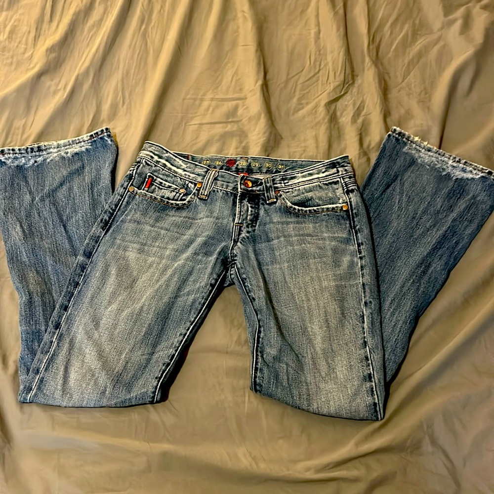 Vigoss jeans 27 low rise flare